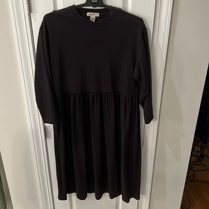 Heavy knit midi dress